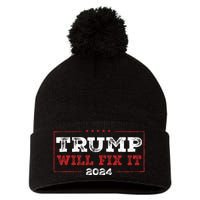 Trump Will Fix It 2024 Pom Pom 12in Knit Beanie