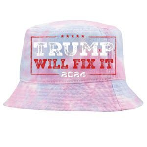 Trump Will Fix It 2024 Tie-Dyed Bucket Hat