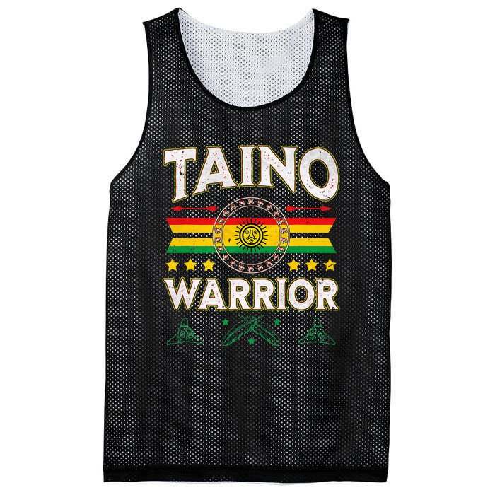 Taino Warrior Flag Native American Arawak Boriken Borinquen Mesh Reversible Basketball Jersey Tank