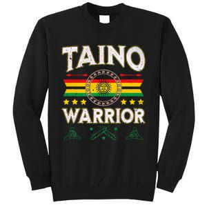 Taino Warrior Flag Native American Arawak Boriken Borinquen Tall Sweatshirt