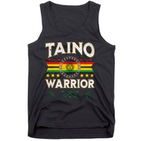 Taino Warrior Flag Native American Arawak Boriken Borinquen Tank Top