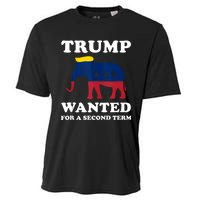 Trump Wanted For Second Term 2024 Pro Trump 2024 Election Cooling Performance Crew T-Shirt