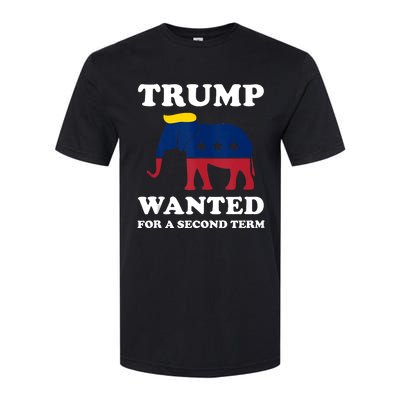 Trump Wanted For Second Term 2024 Pro Trump 2024 Election Softstyle® CVC T-Shirt