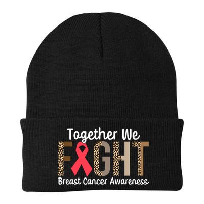 Together We Fight Breast Cancer Awareness Warrior Gift Beanie