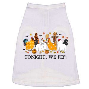 Tonight We Fly Funny Chicken Halloween Costume Spooky Season Doggie Tank