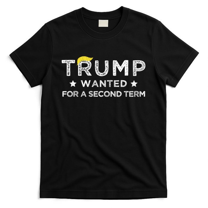 Trump Wanted For Second Term 2024 45 47 Squared Donald Trump For President T-Shirt