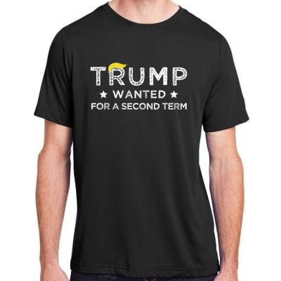 Trump Wanted For Second Term 2024 45 47 Squared Donald Trump For President Adult ChromaSoft Performance T-Shirt