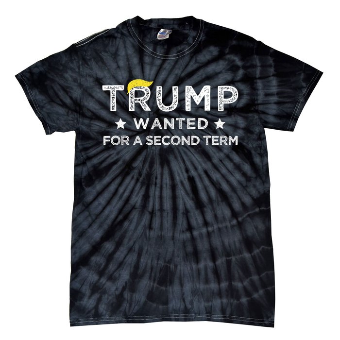 Trump Wanted For Second Term 2024 45 47 Squared Donald Trump For President Tie-Dye T-Shirt