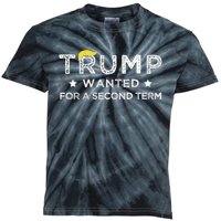 Trump Wanted For Second Term 2024 45 47 Squared Donald Trump For President Kids Tie-Dye T-Shirt