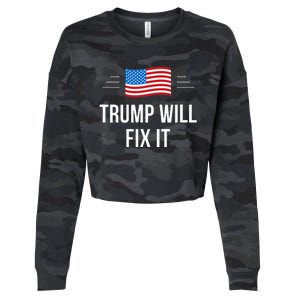 Trump Will Fix It Cropped Pullover Crew