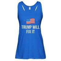 Trump Will Fix It Ladies Essential Flowy Tank