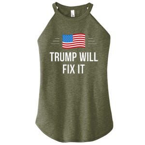 Trump Will Fix It Women's Perfect Tri Rocker Tank