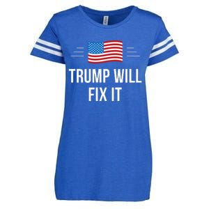 Trump Will Fix It Enza Ladies Jersey Football T-Shirt