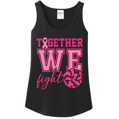 Together We Fight Cheer Team Breast Cancer Ladies Essential Tank