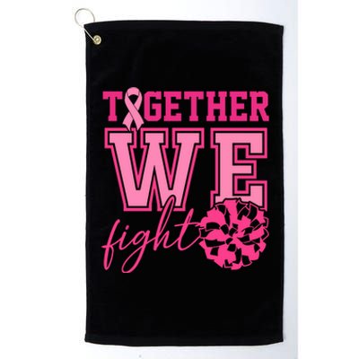 Together We Fight Cheer Team Breast Cancer Platinum Collection Golf Towel