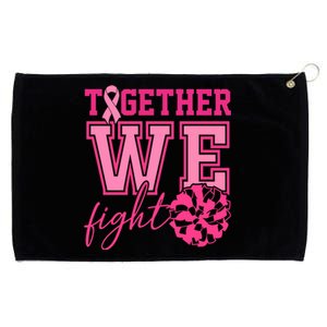 Together We Fight Cheer Team Breast Cancer Grommeted Golf Towel