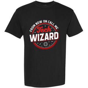 Tech Wizard Funny Computer Repair & IT Support Programmers Garment-Dyed Heavyweight T-Shirt