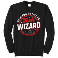 Tech Wizard Funny Computer Repair & IT Support Programmers Sweatshirt