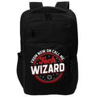 Tech Wizard Funny Computer Repair & IT Support Programmers Impact Tech Backpack