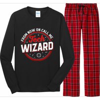 Tech Wizard Funny Computer Repair & IT Support Programmers Long Sleeve Pajama Set