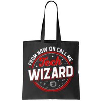 Tech Wizard Funny Computer Repair & IT Support Programmers Tote Bag