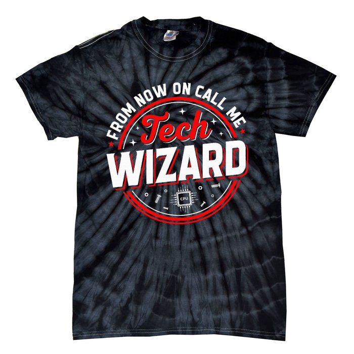 Tech Wizard Funny Computer Repair & IT Support Programmers Tie-Dye T-Shirt