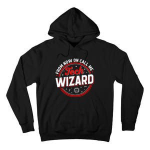 Tech Wizard Funny Computer Repair & IT Support Programmers Tall Hoodie