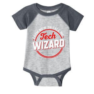 Tech Wizard Funny Computer Repair & IT Support Programmers Infant Baby Jersey Bodysuit