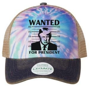 Trump Wanted For President Im Voting For Trump 2024 Legacy Tie Dye Trucker Hat