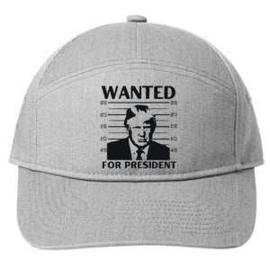 Trump Wanted For President Im Voting For Trump 2024 7-Panel Snapback Hat