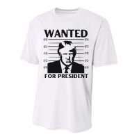 Trump Wanted For President Im Voting For Trump 2024 Performance Sprint T-Shirt