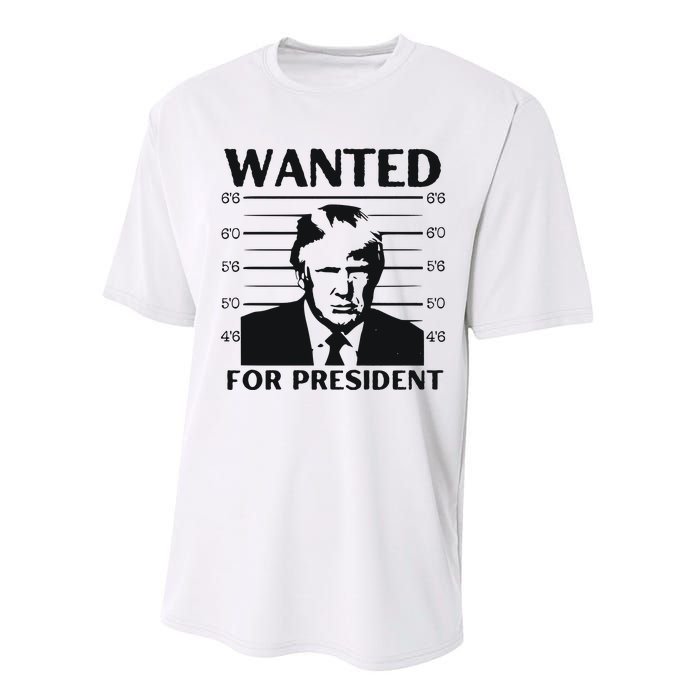 Trump Wanted For President Im Voting For Trump 2024 Performance Sprint T-Shirt