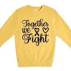 Together We Fight Breast Cancer Awareness Premium Crewneck Sweatshirt