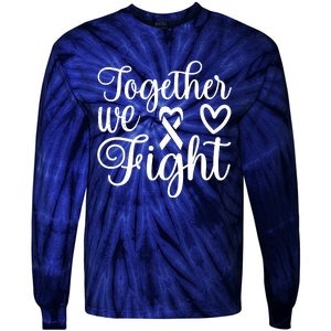 Together We Fight Breast Cancer Awareness Tie-Dye Long Sleeve Shirt