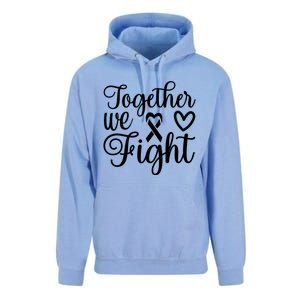 Together We Fight Breast Cancer Awareness Unisex Surf Hoodie