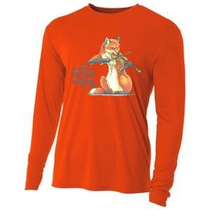 The Wild Folk Fox On Fiddle Cooling Performance Long Sleeve Crew