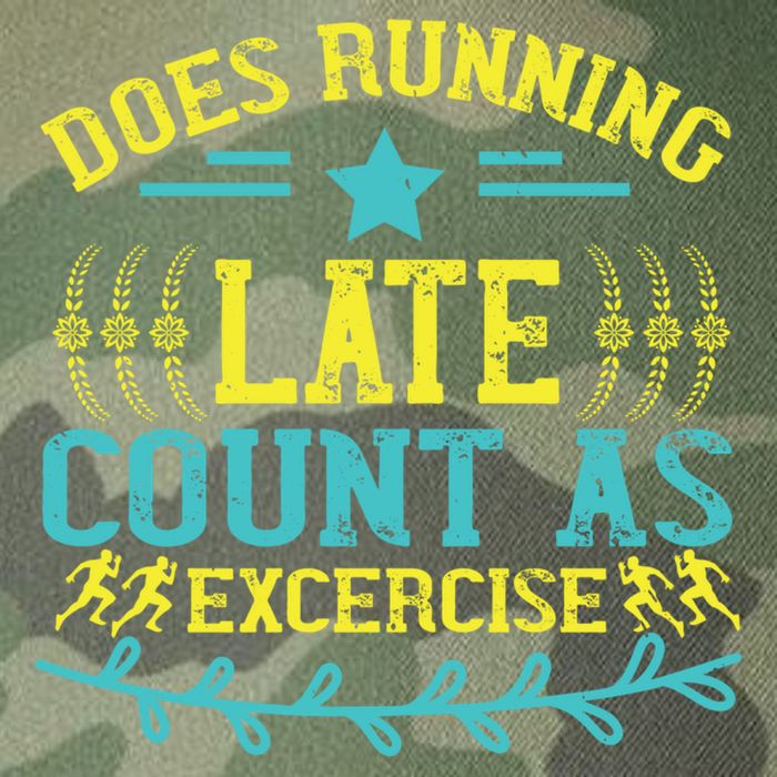 Tee With Funny Logo Does Running Late Count As Exercise? Cute Gift Legacy Tie Dye Trucker Hat