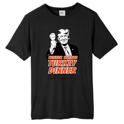 Trump Winner Funny Winner Turkey Dinner Thanksgiving Tall Fusion ChromaSoft Performance T-Shirt