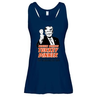 Trump Winner Funny Winner Turkey Dinner Thanksgiving Ladies Essential Flowy Tank