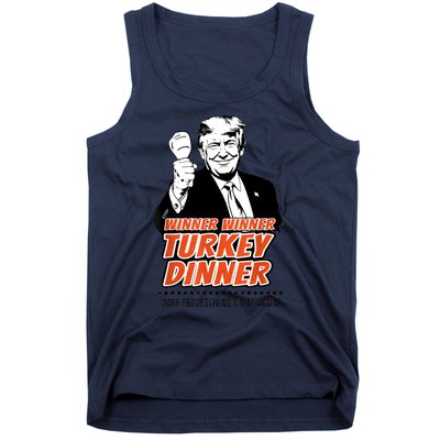 Trump Winner Funny Winner Turkey Dinner Thanksgiving Tank Top