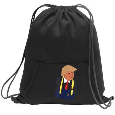 Trump Won Funny Trump Making Fries 2024 Gift Sweatshirt Cinch Pack Bag