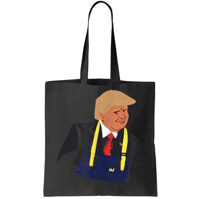 Trump Won Funny Trump Making Fries 2024 Gift Tote Bag