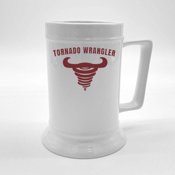 Tornado Wrangler Funny Design Beer Stein