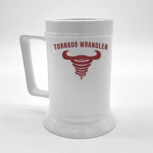 Tornado Wrangler Funny Design Beer Stein