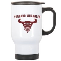 Tornado Wrangler Funny Design Stainless Steel Travel Mug