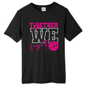 Together We Fight Breast Cancer Awareness Volleyball Lover Tall Fusion ChromaSoft Performance T-Shirt