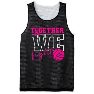 Together We Fight Breast Cancer Awareness Volleyball Lover Mesh Reversible Basketball Jersey Tank