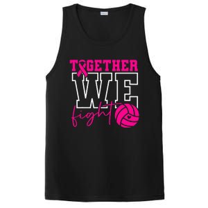 Together We Fight Breast Cancer Awareness Volleyball Lover PosiCharge Competitor Tank