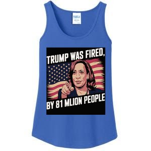 Trump Was Fired By 81 Million People Kamala Quote Saying Ladies Essential Tank