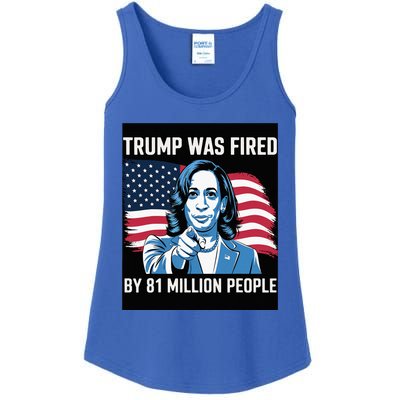 Trump Was Fired By 81 Million People Kamala Quote Saying Ladies Essential Tank